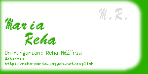 maria reha business card